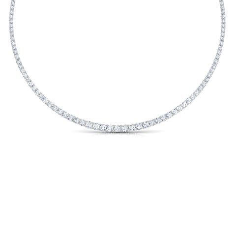 Single Line Graduating Solitaire Necklace Single Line Graduating Solitaire Necklace