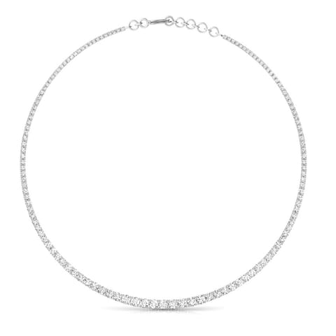 Single Line Graduating Solitaire Necklace Single Line Graduating Solitaire Necklace