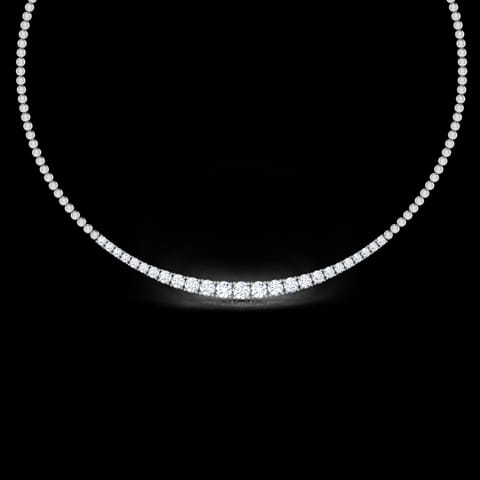 Graduating Quarter Solitaire Necklace