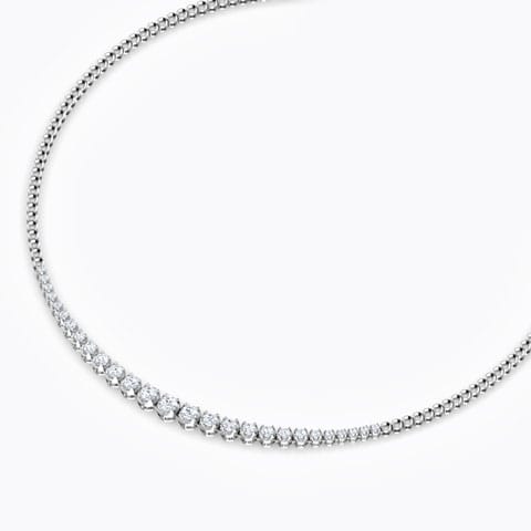 Graduating Illusion Solitaire Necklace Graduating Illusion Solitaire Necklace