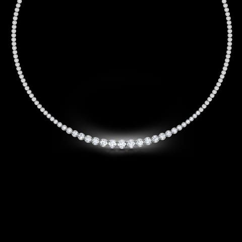 Graduating Illusion Solitaire Necklace Graduating Illusion Solitaire Necklace