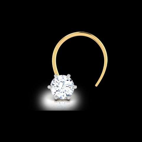 Petunia Solitaire Nose Pin Petunia Solitaire Nose Pin