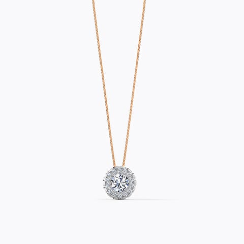 Halo Medallion Solitaire Pendant Halo Medallion Solitaire Pendant