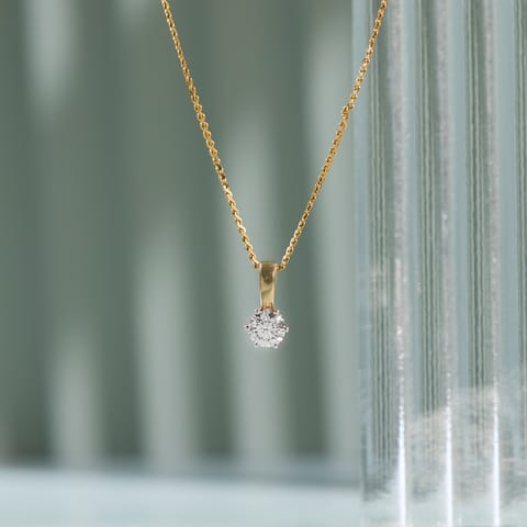 Classic Round Solitaire Pendant