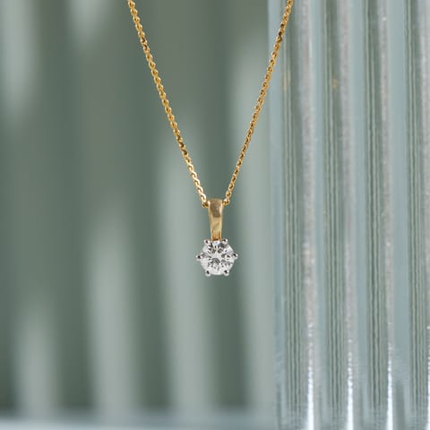 Gracious Round Solitaire Pendant