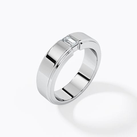 Solitaire Baguette Diamond Ring Solitaire Baguette Diamond Ring