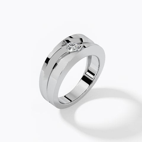 Adam Solitaire Ring for Men Adam Solitaire Ring for Men