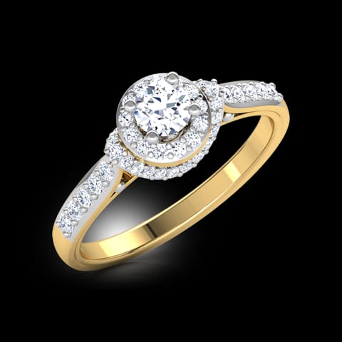Kyra Halo Solitaire Ring Kyra Halo Solitaire Ring