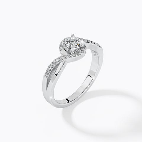Infinity Solitaire Ring Infinity Solitaire Ring