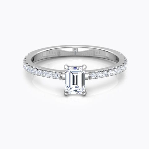 Classic Emerald Solitaire Ring Classic Emerald Solitaire Ring