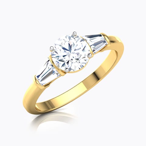 Gleem Baguette Solitaire Ring Gleem Baguette Solitaire Ring