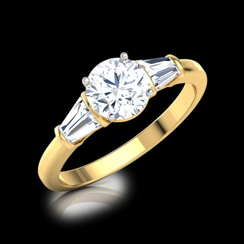 Gleem Baguette Solitaire Ring Gleem Baguette Solitaire Ring
