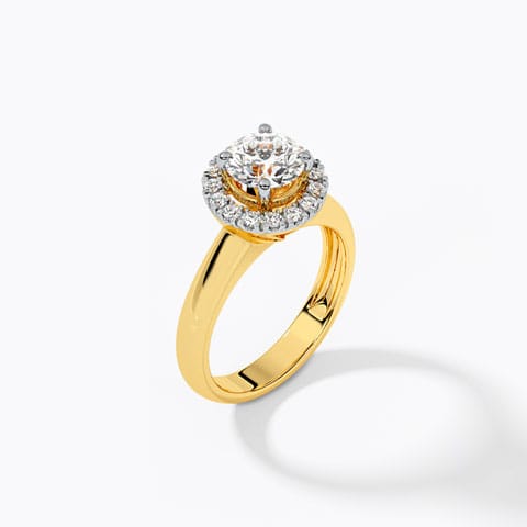 Floral Solitaire Ring Floral Solitaire Ring
