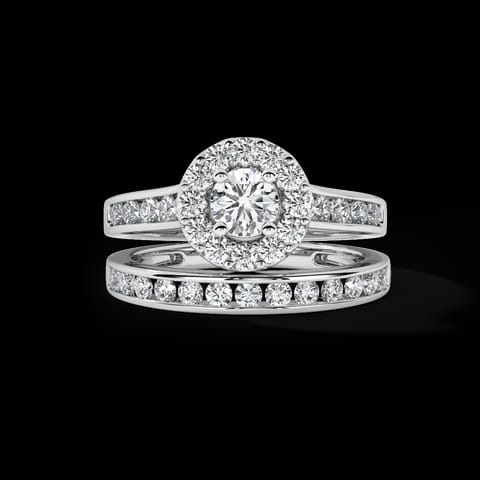 Dazzling Solitaire Bridal Ring Set Dazzling Solitaire Bridal Ring Set