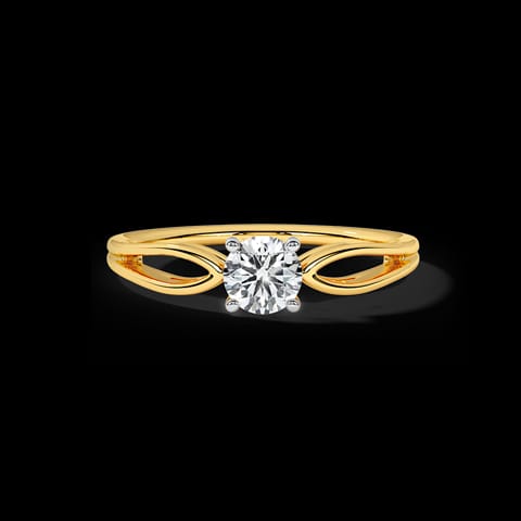 Yue Gold Pear Solitaire Ring Yue Gold Pear Solitaire Ring