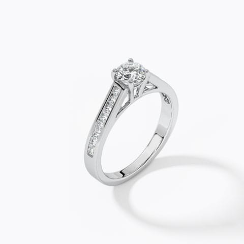 Katie Channel Solitaire Ring Katie Channel Solitaire Ring