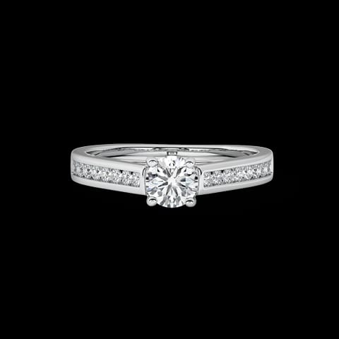 Katie Channel Solitaire Ring Katie Channel Solitaire Ring