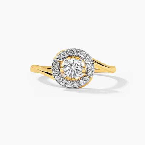Lesly Halo Solitaire Ring Lesly Halo Solitaire Ring