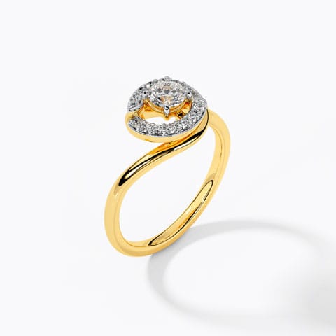 Lesly Halo Solitaire Ring Lesly Halo Solitaire Ring