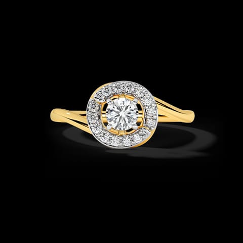 Lesly Halo Solitaire Ring Lesly Halo Solitaire Ring