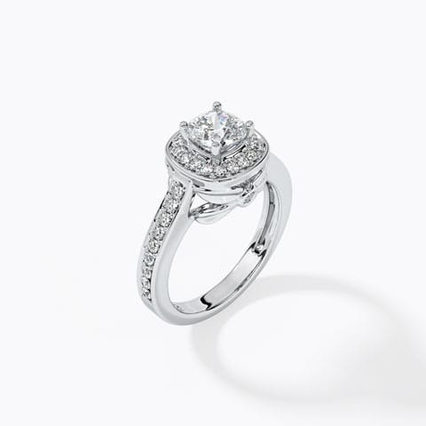 Halo Solitaire Ring Halo Solitaire Ring
