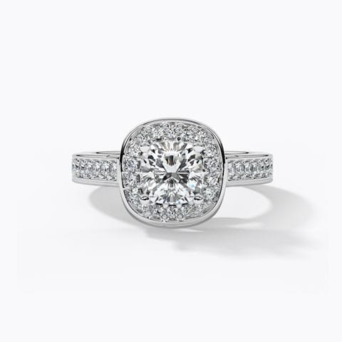 Halo Solitaire Ring Halo Solitaire Ring