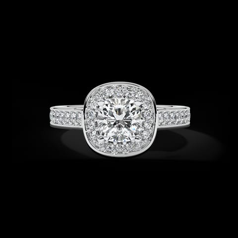 Halo Solitaire Ring Halo Solitaire Ring