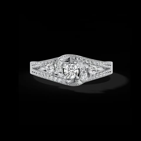 Glitter Twirl Solitaire Ring Glitter Twirl Solitaire Ring