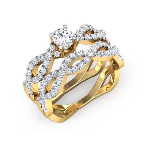 Shimmer Solitaire Bridal Ring Set Shimmer Solitaire Bridal Ring Set