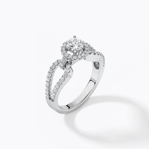 Eleanor Hoop Solitaire Ring Eleanor Hoop Solitaire Ring