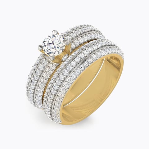 Lustre Solitaire Bridal Ring Set