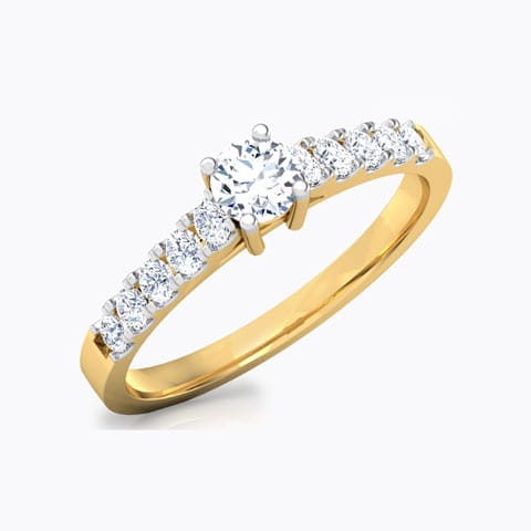Aubrey Classic Solitaire Ring Solitaire Rings 14 Karat Yellow Gold Aubrey Classic Solitaire Ring