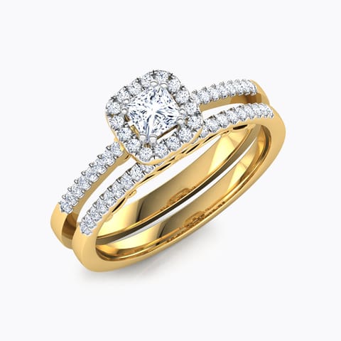 Luminous Solitaire Bridal Ring Set Luminous Solitaire Bridal Ring Set