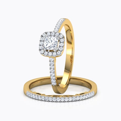 Luminous Solitaire Bridal Ring Set Luminous Solitaire Bridal Ring Set