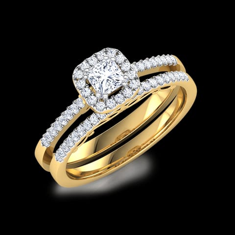 Luminous Solitaire Bridal Ring Set Luminous Solitaire Bridal Ring Set