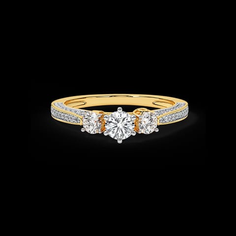 Julia Three Stone Solitaire Ring Julia Three Stone Solitaire Ring