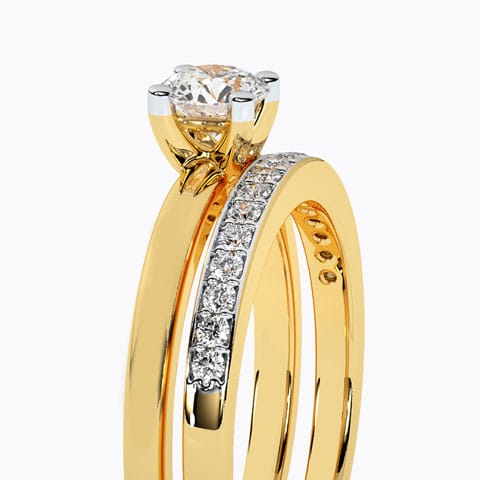 Glow Solitaire Bridal Ring Set Glow Solitaire Bridal Ring Set