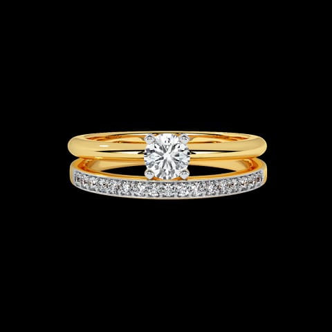 Glow Solitaire Bridal Ring Set Glow Solitaire Bridal Ring Set