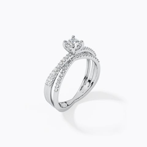 Serene Streaks Solitaire Ring Serene Streaks Solitaire Ring