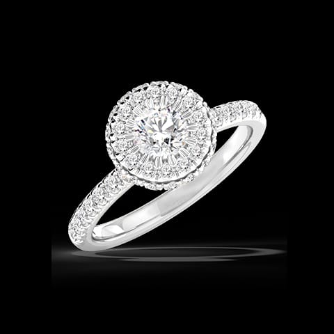 Anika Hearts & Arrows Solitaire Ring