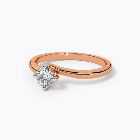 Mud Solitaire Ring