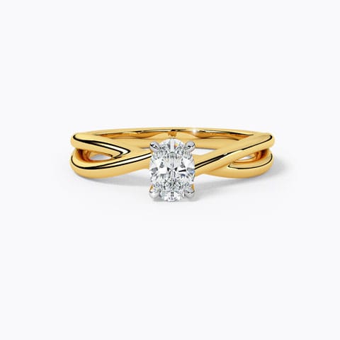 Clat Diamond Solitaire Ring