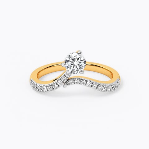Dreamlight Beam Solitaire Ring