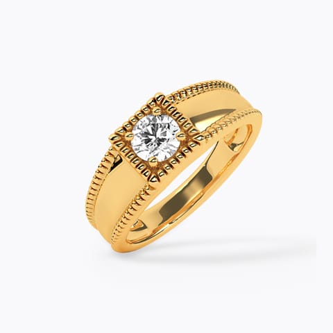 Atlas Solitaire Ring for Men