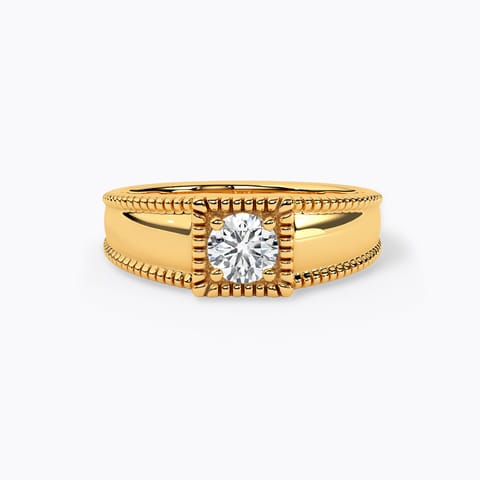 Atlas Solitaire Ring for Men