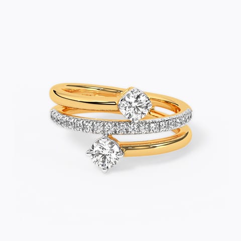 Aurora Sparkle Solitaire Ring