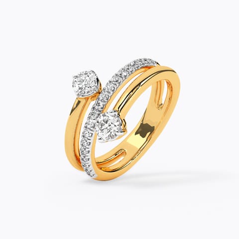 Aurora Sparkle Solitaire Ring