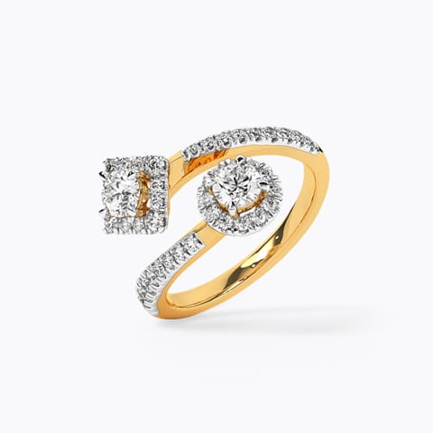  Halo Bliss Solitaire Ring