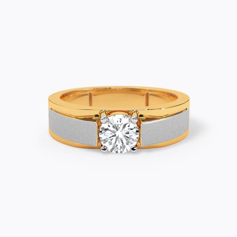Axis Solitaire Ring for Men
