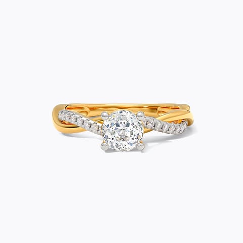 Classic Twist 73 Cuts Solitaire Ring Classic Twist 73 Cuts Solitaire Ring